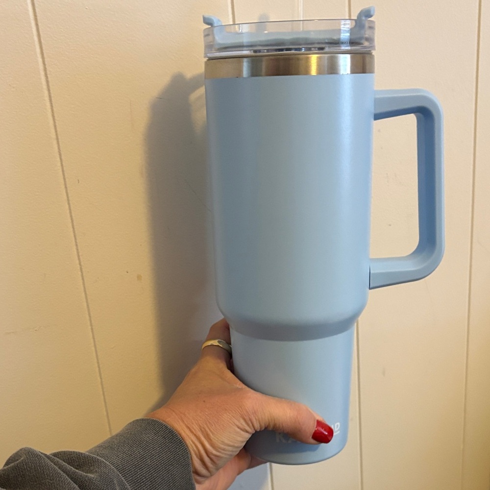 Katy Did Blue Travel Mug